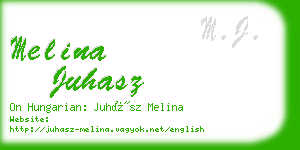 melina juhasz business card
